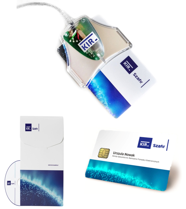 Elementy podpisu elektronicznego - karta oraz urządzenie na kartę 