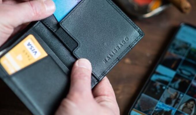 Portfel z kartami VISA
